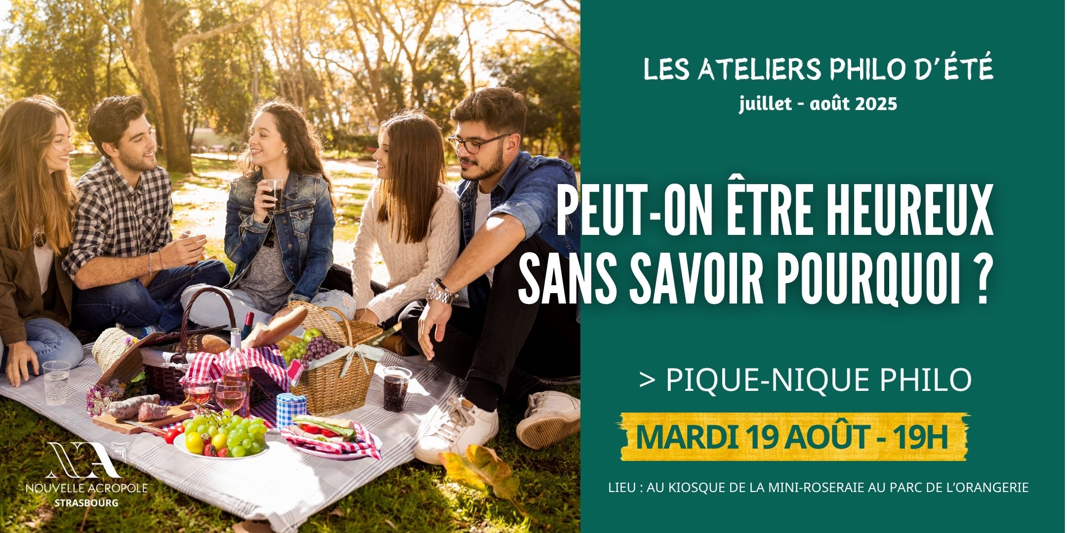 Pique-nique philo : Peut-on être heureux sans savoir pourquoi ?