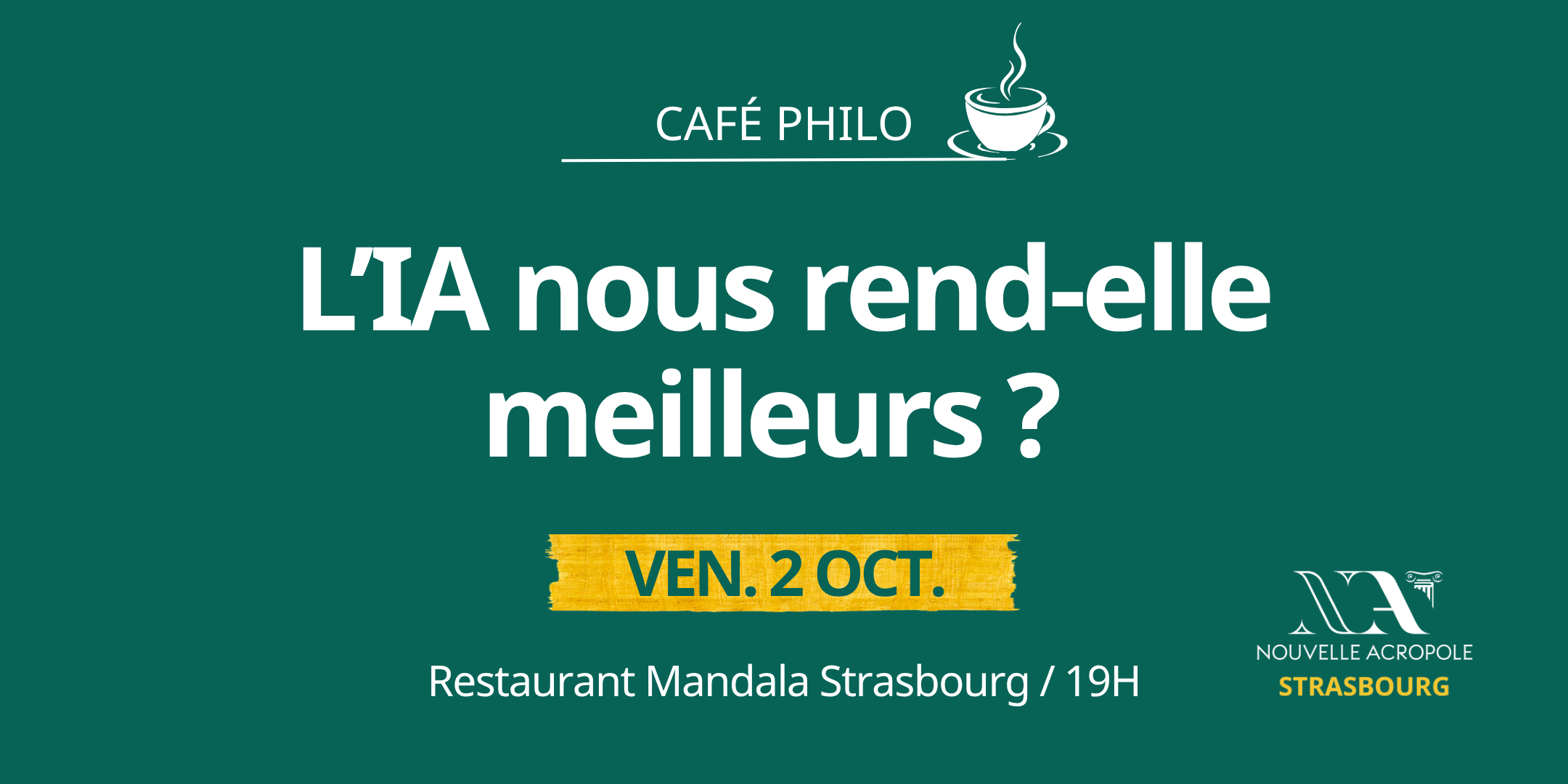 Café philo - L'IA nous rend t-elle meilleurs ?