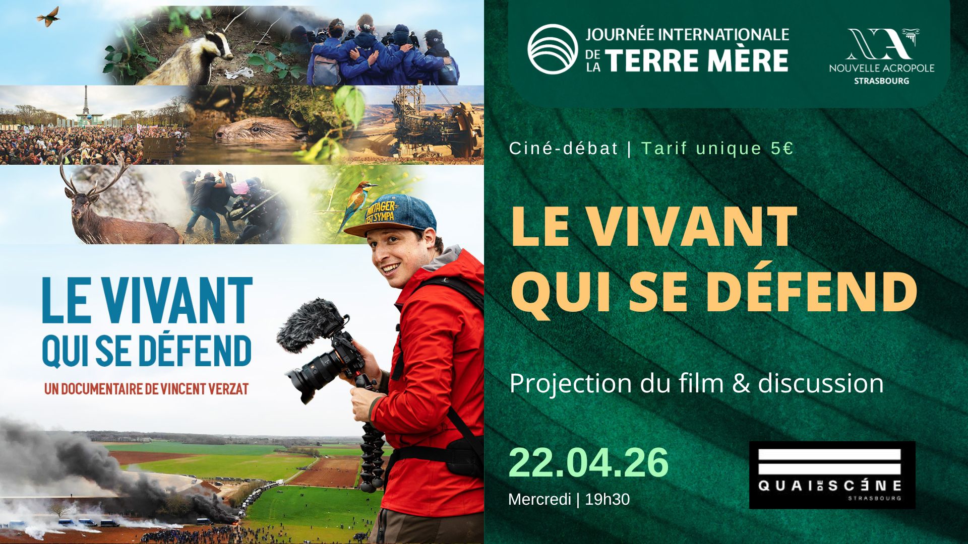 Ciné-débat : "Le vivant qui se défend" de Vincent VERZAT