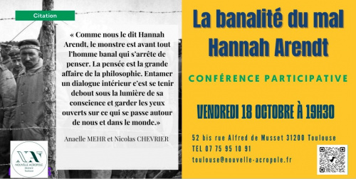 La banalité du mal, Hannah Arendt